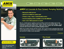 Tablet Screenshot of amixltd.com